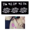 7 Sheets Flower Pendant Henna Tattoo Stencil Temporary Hollow DIY