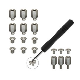 M.2 Screw Standoff,HFEIX SSD Mounting Kit with screwdriver for Msi Motherboard or Gigabyte Board NVMe PCIe Driver Laptop replace(9set)