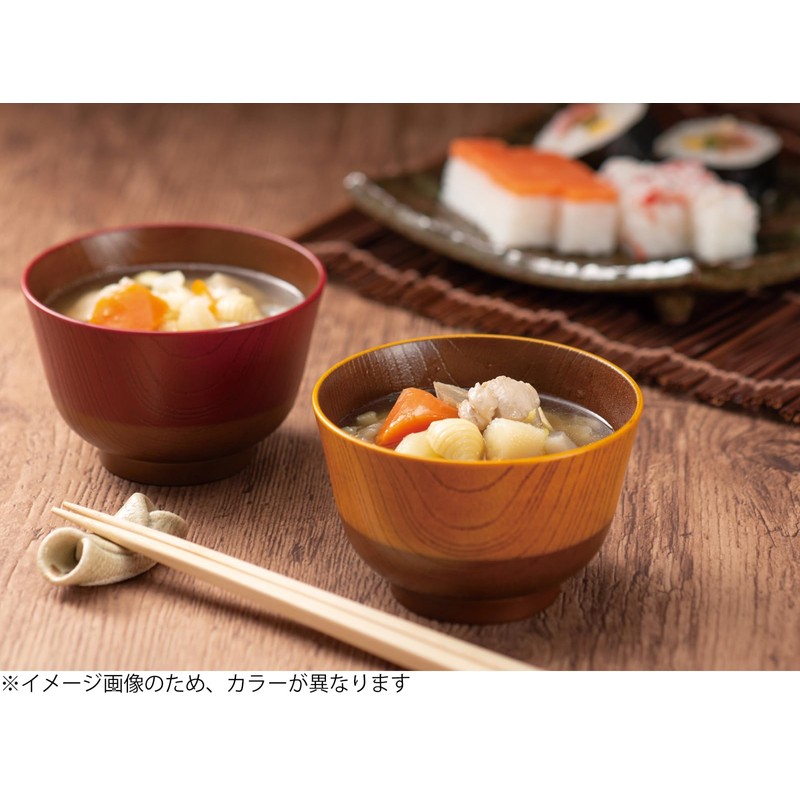 Cano 74529 Japanese Traditional Color Lacquer Soup Wan, 11.2 fl