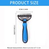 Pet Grooming Rake, Double-Sided Dematting Tool, 3.54-Inch Wide Metal Comb,
