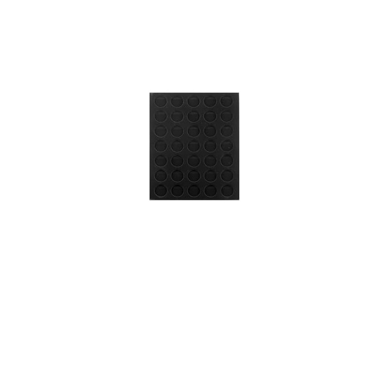Prophila Collection black velour insole for coin box, 35 round