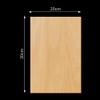 HugeDE 4 Pcs 2mm Thin Wood Sheets Unfinished Wooden Sheets