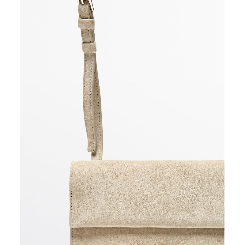 Massimo Dutti Suede Leather Crossbody Bag