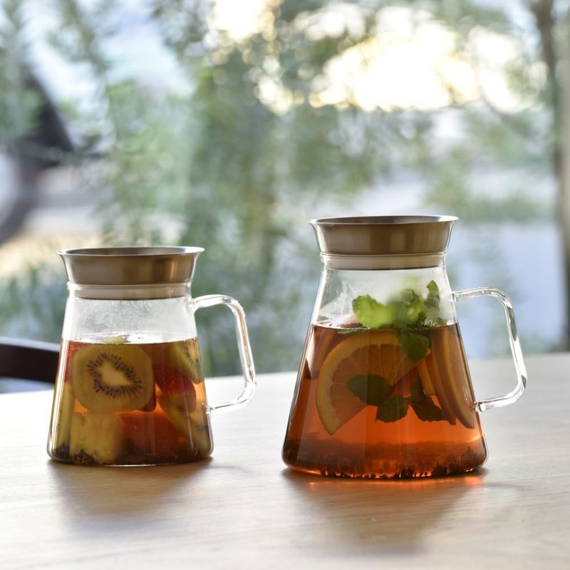 HARIO Clear Teapot Without Lid, Practical Use, 15.9 fl oz