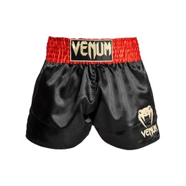 Venum, Classic Muay Thai Shorts, Men's, S, Red/Black/Gold