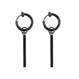 Clip-on earrings, male and female earrings, stainless steel