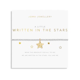 Joma Jewellery A LITTLE WRITTEN IN THE STARS | Silver and Gold Plated 17.5cm Stretch Bracelet stretch