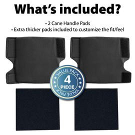 Top Glides Cane Handle Cover (Black)