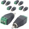 Audio Fan RCA Converter Adapter Threaded to RCA Plug (Male)