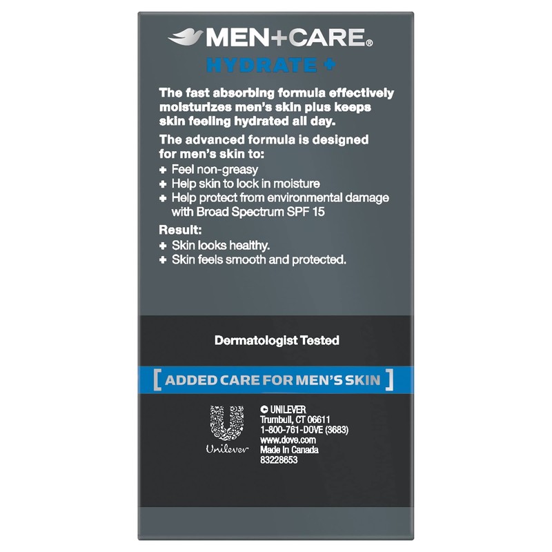 Dove Men + Care Face Lotion Hydrate with Broad Spectrum