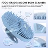 INNERNEED Food-grade Silicone Body Scrubber Bath Shower Cleansing Brush, Gentle