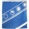 Titanic Shower Curtain 180 x 180 cm Blue White