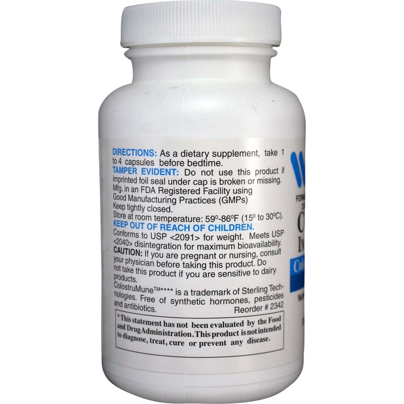 Wonder Labs Colostrum w/Olive Leaf, Provides Nutritional Support for a