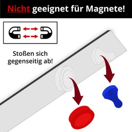 1 m magnetic tape, white (magnets4you) - labelling tape, magnetic and can be cut to size, holds on all magnetic bonding reasons, 1000 x 30.0 x 0.85 mm