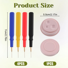 Gtziqa Watch Repair Kit, Watch Repair Tools with 4 Different Size Oiler Pen Needle and 1 Oil Cup for Watches Clocks Repair