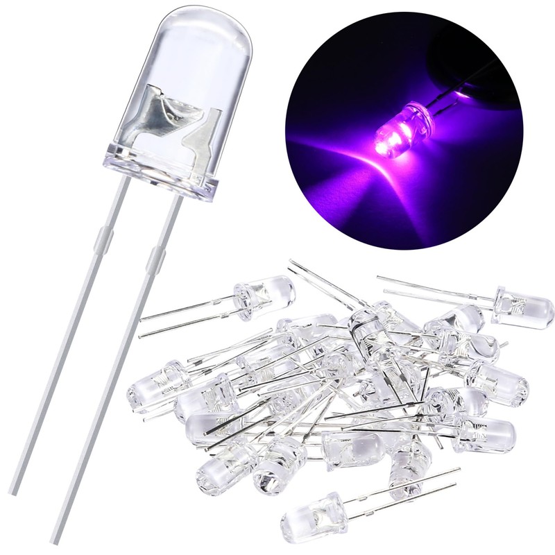 EBOOT 100 Pieces Clear LED Light Emitting Diodes Bulb LED