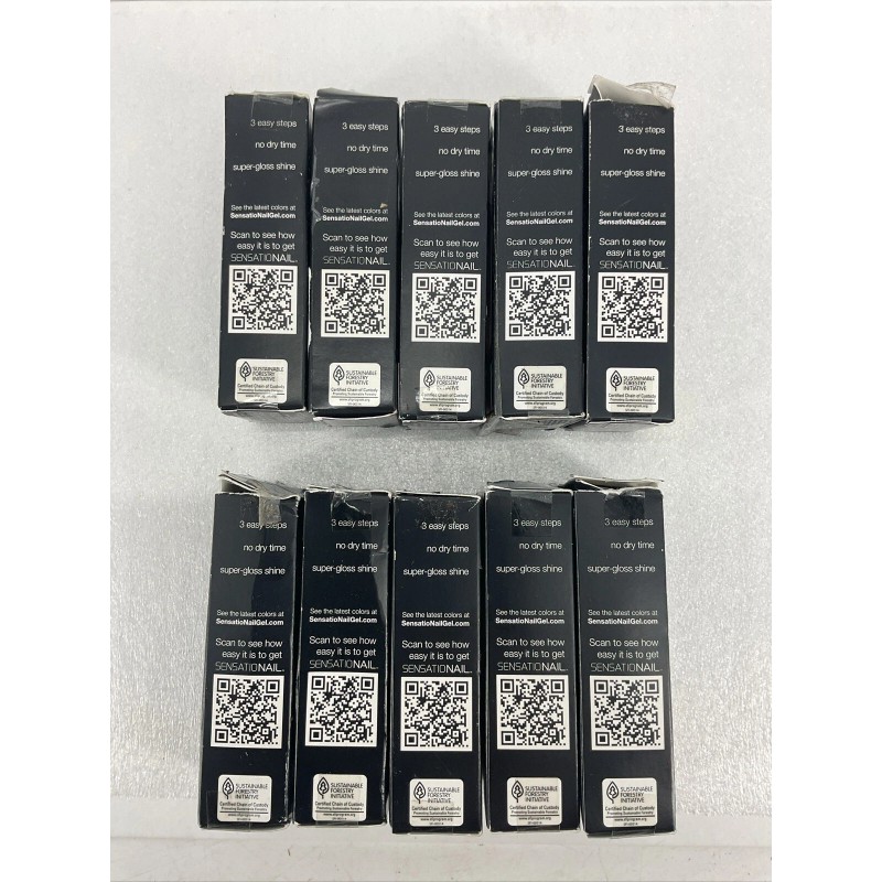 SensatioNail 10 PACK SensatioNail Color Gel Polish 71596 OCEAN SPARKLE