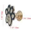 CPELLESSE 2 Pcs Dog Paw Knobs, Kitchen Cabinet Knobs Gold