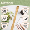 BambooMN 17 Inch Bamboo Wooden Back Scratchers for Itchy Stress