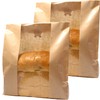 GM HOME 25 PCS Toast Paper Bag Kraft Bread Bag
