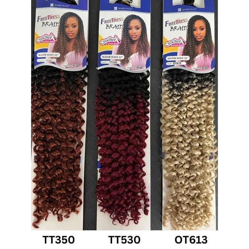 Freetress Braid Crochet Hair - Water Wave Bulk 22" -