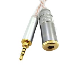 ljhnba Cord 2.5 Male to 4.4 Female Cable 2.5mm/4.4mm to 3.5mm Hand-Made Balanced Adpter for HiFi MP3 Music Player