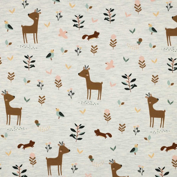 Motif Jersey Mottled Children's Motifs from 0.5 m Cotton Fabric