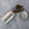 TOMSHOO Tea Tin Jar 300ml Lightweight Ti Tea Storage Canister