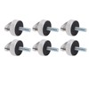 6PCS Hard Top Quick Removal Fastener Thumb Screw with D