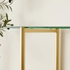 LumFurn Glass Console Table for Living Room, Foyer & Entrance,