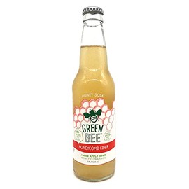 Green Bee Honey Sweetened Soda - Case of 12 (Honeycomb Cider)
