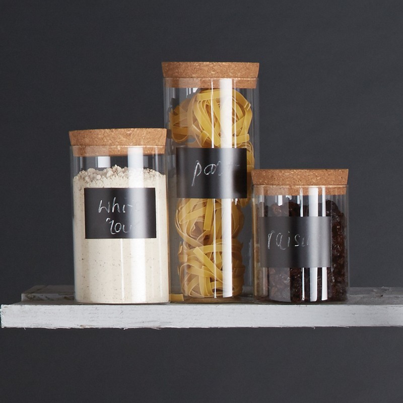 Natural Elements 13 cm Glass Storage Canister, Small 10 x