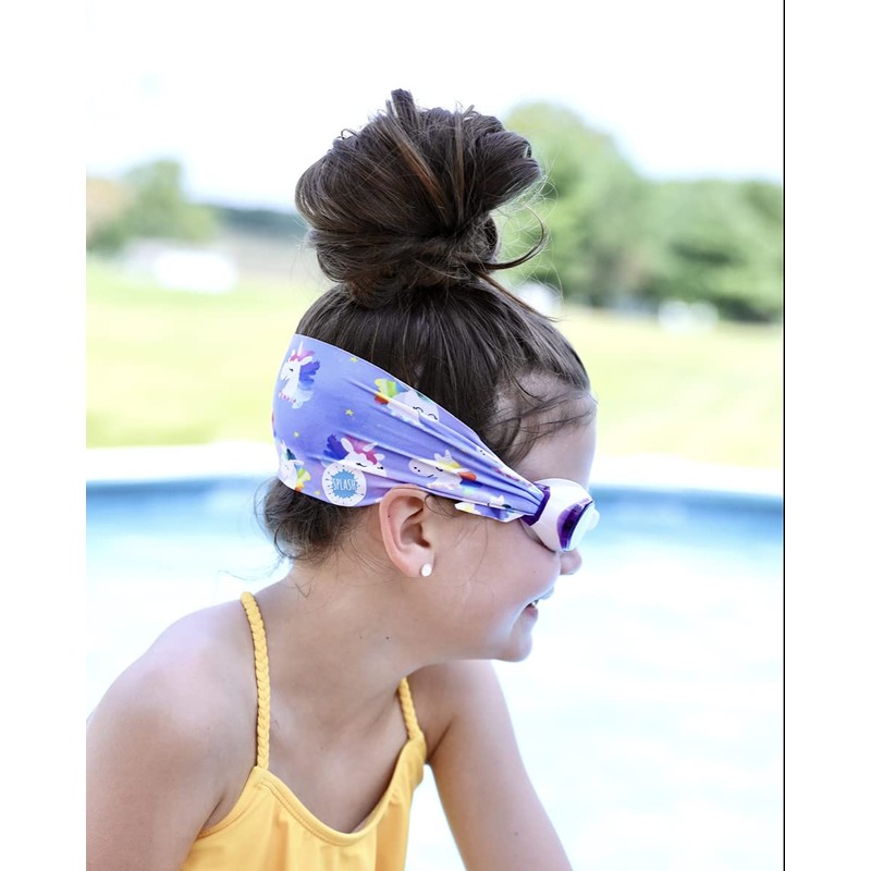 Splash Place SWIM GOGGLES with Fabric Strap - RAINBOW UNICORN