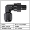 EVIL ENERGY 4AN Female to 1/8 NPT Pipe Swivel 90