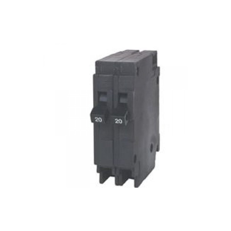 Siemens Q2020 Two 20-Amp Single Pole 120-Volt Circuit Breakers, for