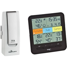 TFA Dostmann Weatherhub 31.4007.02 Starter Set with Klima@Home Wireless Thermo-Hygrometer Mobile Air Conditioning and Home Monitoring