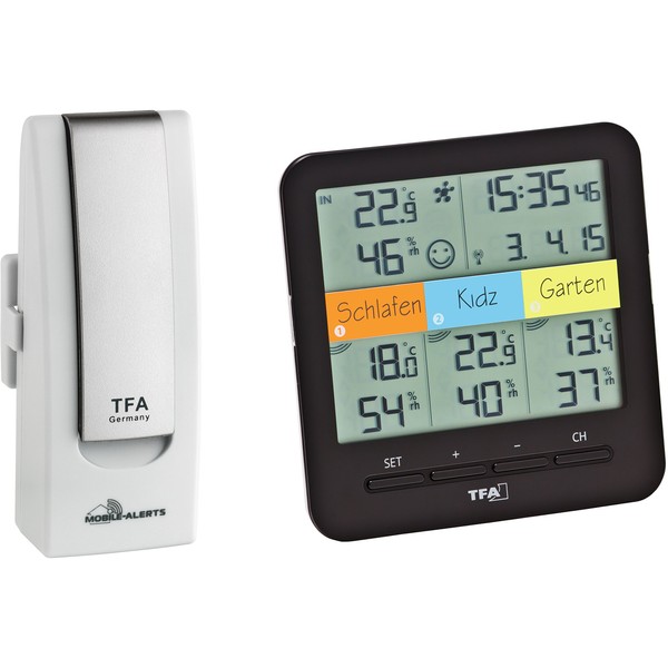 TFA Dostmann Weatherhub 31.4007.02 Starter Set with Klima@Home Wireless Thermo-Hygrometer