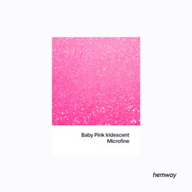 Hemway Premium Glitter Shaker - Baby Pink Iridescent | Microfine Metallic Flake Sequins for Resin & Epoxy Crafts | Craft Supplies for Tumblers, Festival, Hair, Face, Body, Eye & Nail Art | 125 g