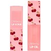 Duo de exfoliante y aceite para labios con aroma a