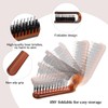 KFHENSOMR Travel Folding Hair Brush 2Pcs Mini Collapsable Portable Anti-Static