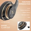 Rebocico Bluetooth Headphones Over Ear, 6 EQ Modes Wireless Headphones