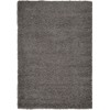 Unique Loom Solo Solid Shag Collection Area Modern Plush Rug