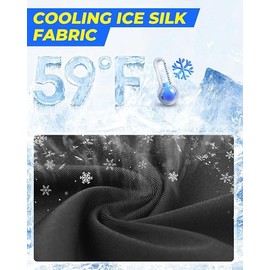 Venswell Glasses Holes Balaclava Face Mask -Summer Cooling Shiesty Mask for Men Women Motorcycle Ski Black