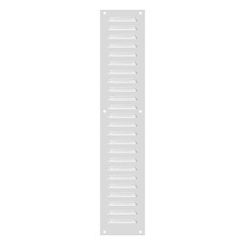 PATIKIL 20x4 Inch Aluminum Vent Cover, Screen Air Grille Ventilation Cover HVAC Louvered Grill Built-in Mesh for Home Kitchen Fireplace Bathroom Wall Ceiling, Silver