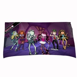 RFJYGWQM Monster Beach Towel, Cartoon Beach Towel, Anime Girls Beach Towel, Portable Beach Swimming Towel, Soft Microfibre (75 x 150 cm)