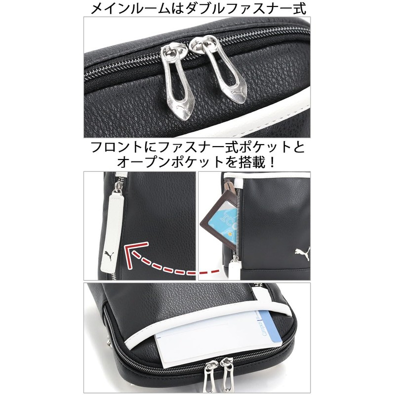 Puma J20314 Men's Shoulder Bag, Session Mini Shoulder Bag, white