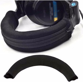 Black Headphone Protector Zipper Headband for Audio Technica ATH MSR7 M20 M30 M40 M40X M50X SX1 Headphone Accessories Replace The Headset Wearing 24x8