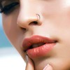 Autiga Nose Ring Nose Piercing Horseshoe Nail Titanium Ring Nose