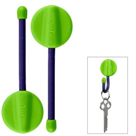 Nite Ize GTU2-M2-2R7 Gear Tie 2" Hanging Twist Tie Lime/purple