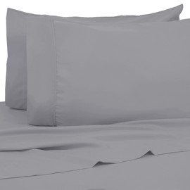 kathy ireland 1200 Thread Count 6 Piece Cotton Rich Sheet Set, Grey - Queen